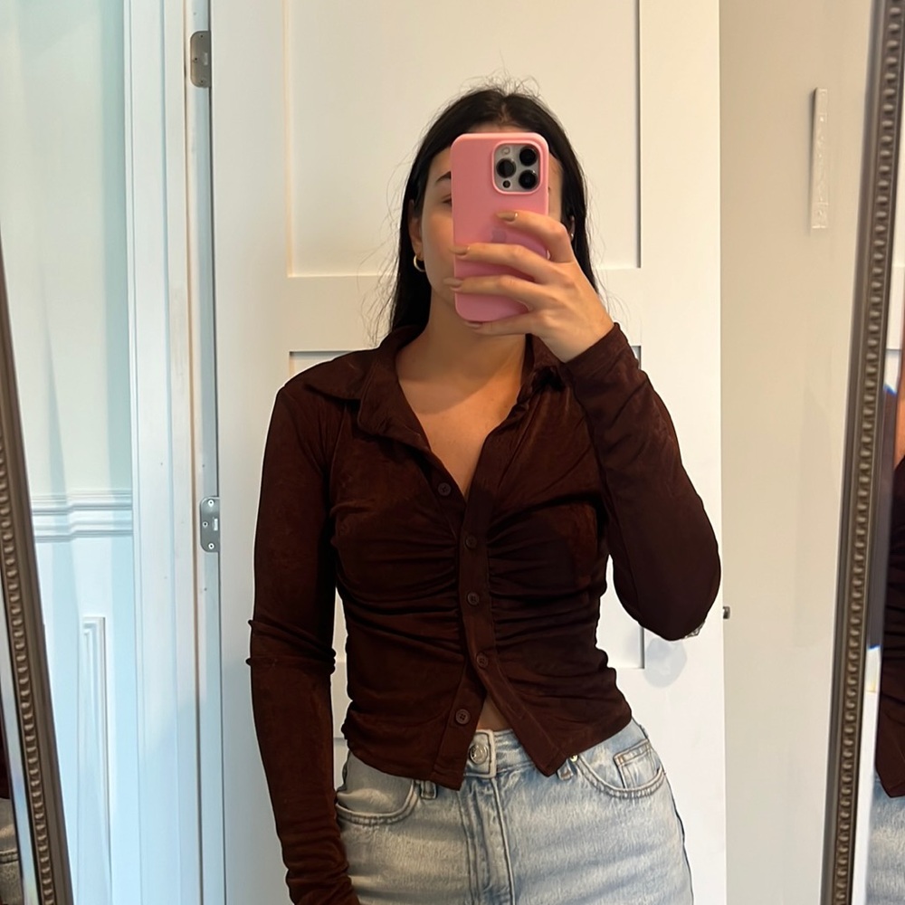 Brown Princess Polly Top